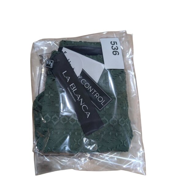 La Blanca Swim Womens 4 Olive Saltwater Sands High-Waist Bottoms NWT - Picture 9 of 9